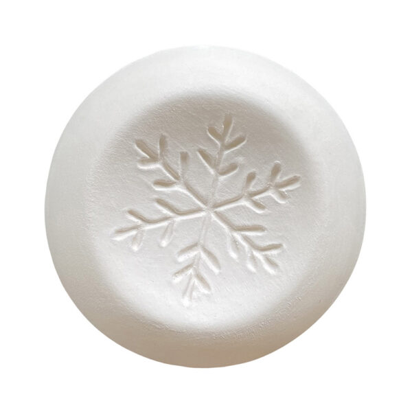 Duftstein Eisblume mit glasiertem Boden, ø 6,5cm, 1St.