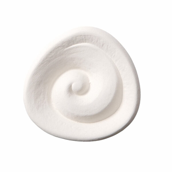 Duftstein Spirale mit glasiertem Boden, ø 6,5cm, 1St.