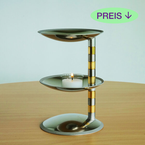 Duftlampe Pharaoh I, Edelstahl, teilweise vergoldet, 1St.